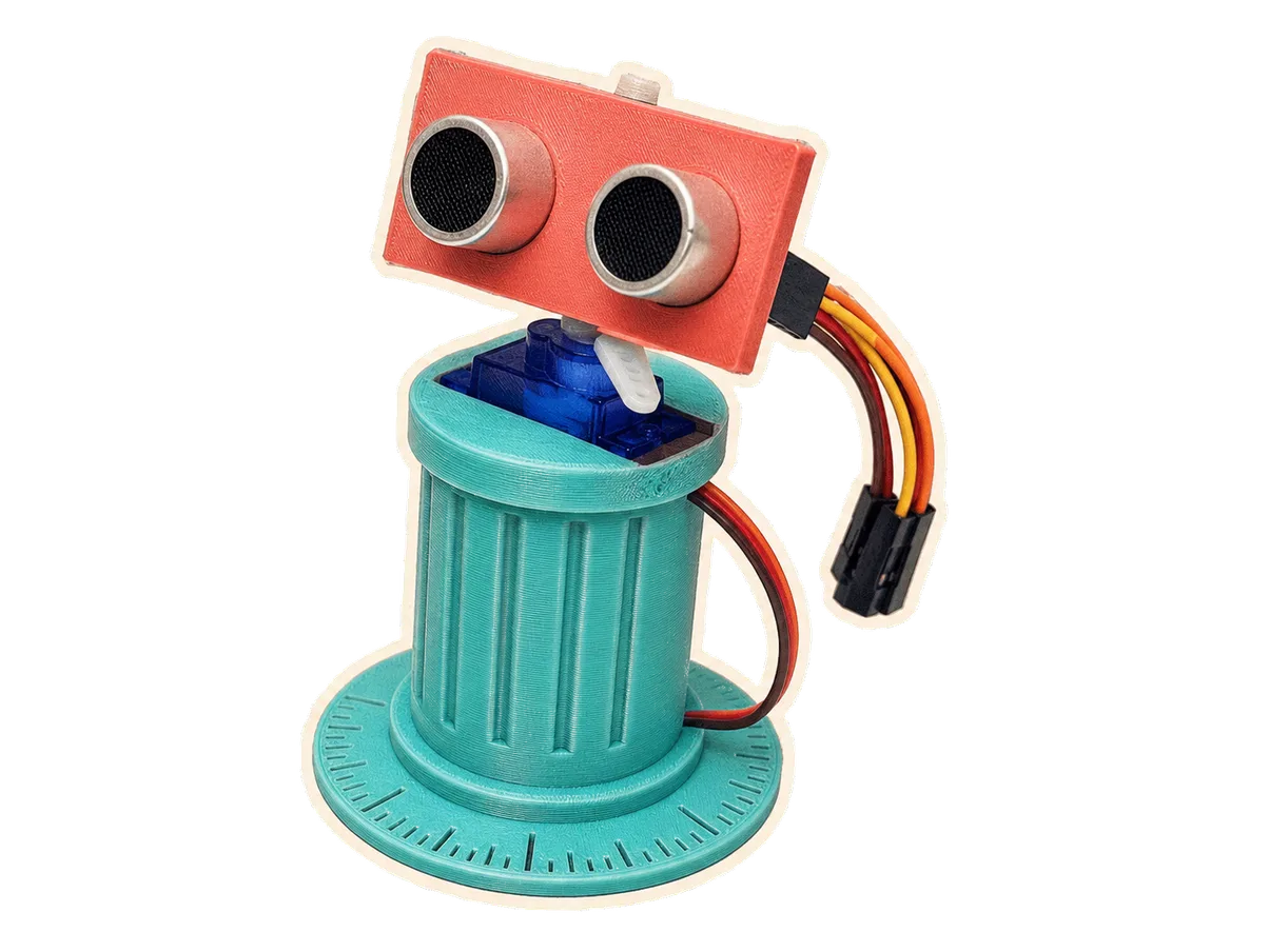 Un radar ultrason : Arduino, impression 3D et Processing