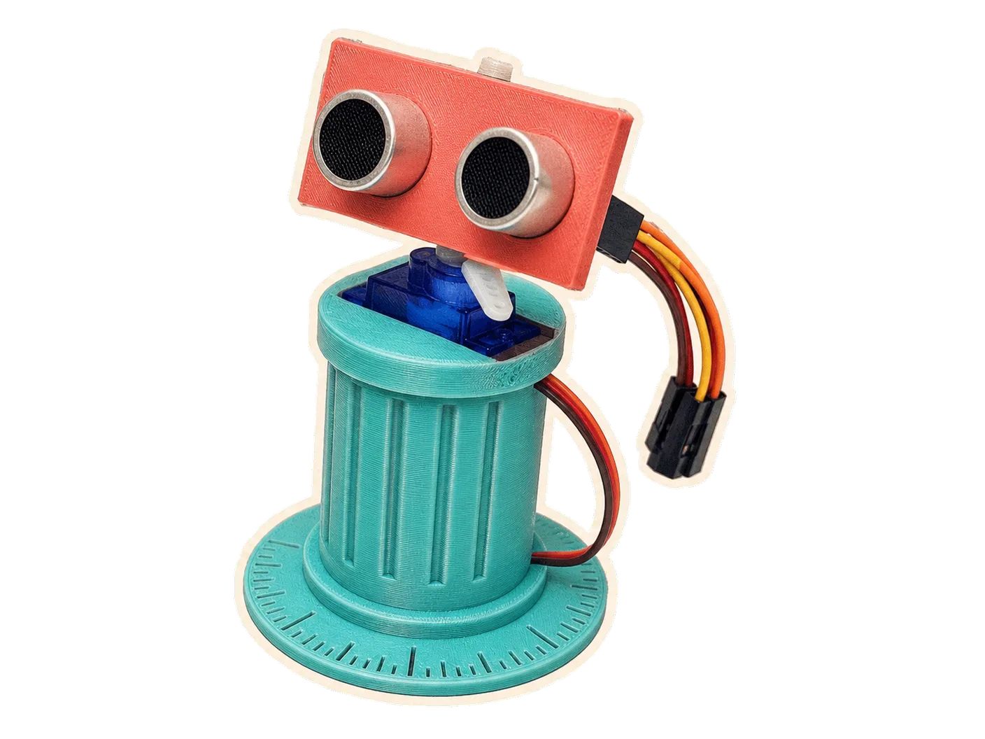 Illustration de l’article : Un radar ultrason : Arduino, impression 3D et Processing