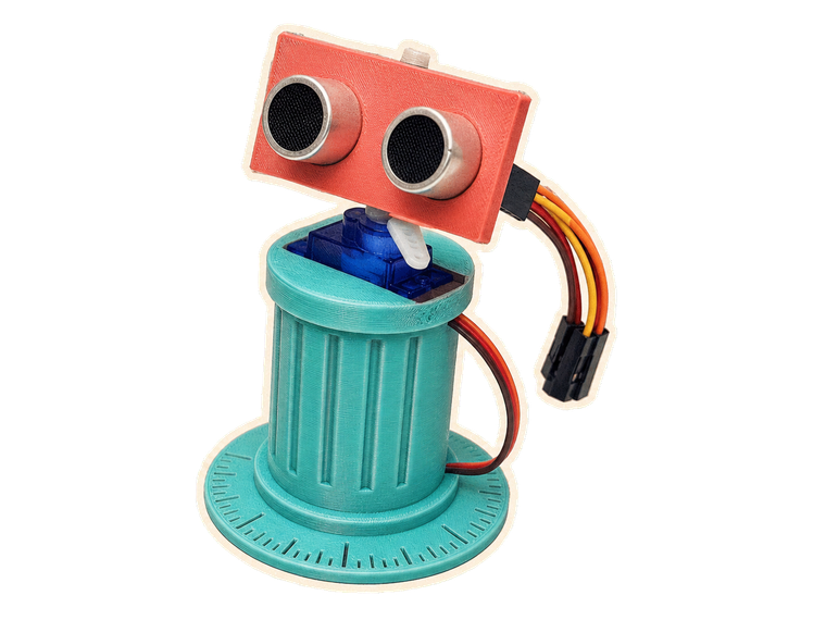 Illustration de l’article : Un radar ultrason : Arduino, impression 3D et Processing